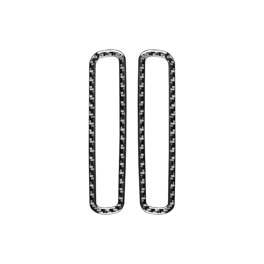 2 PCS / Set Carbon Fiber Car A-pillar Air Outlet Frame Decorative Sticker for Volkswagen Scirocco 2009-2016,Left and Right Drive Universal