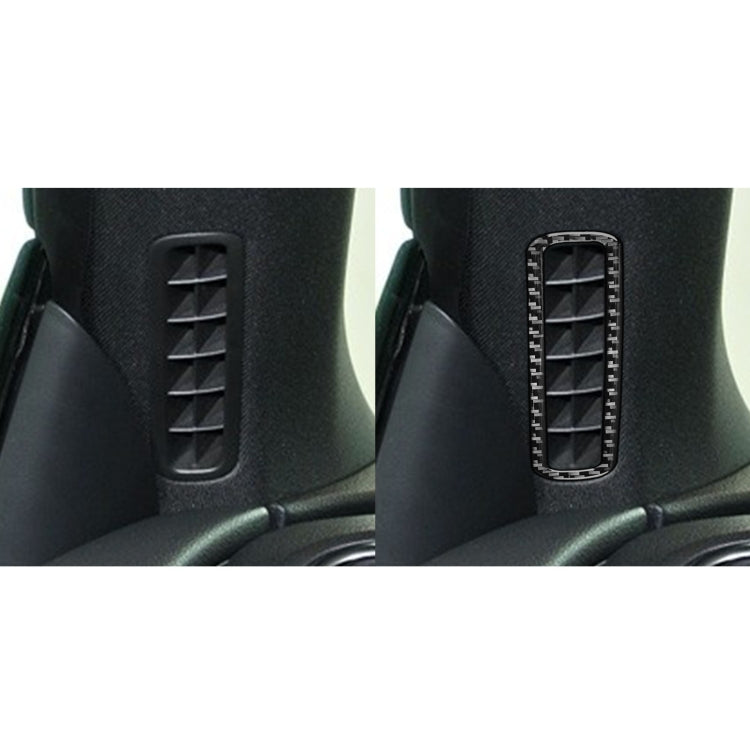 2 PCS / Set Carbon Fiber Car A-pillar Air Outlet Frame Decorative Sticker for Volkswagen Scirocco 2009-2016,Left and Right Drive Universal