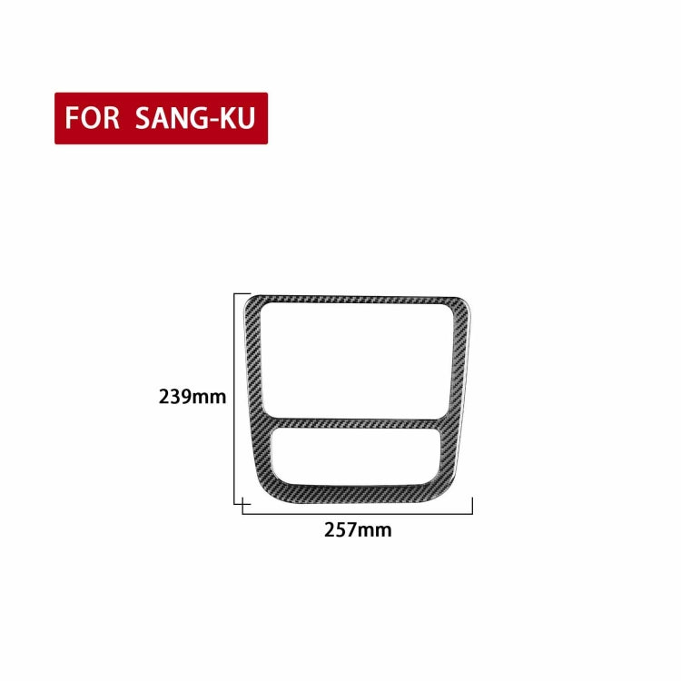 Carbon Fiber Car Central Control CD Air Conditioning Panel Decorative Sticker for Volkswagen Scirocco 2009-2016,Left and Right Drive Universal