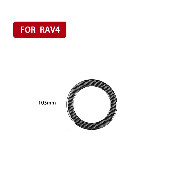 Carbon Fiber Car Steering Wheel Decorative Sticker for Toyota Old RAV4 2006-2013,Left and Right Drive Universal