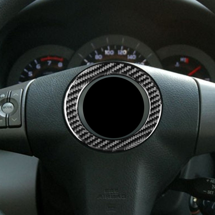 Carbon Fiber Car Steering Wheel Decorative Sticker for Toyota Old RAV4 2006-2013,Left and Right Drive Universal