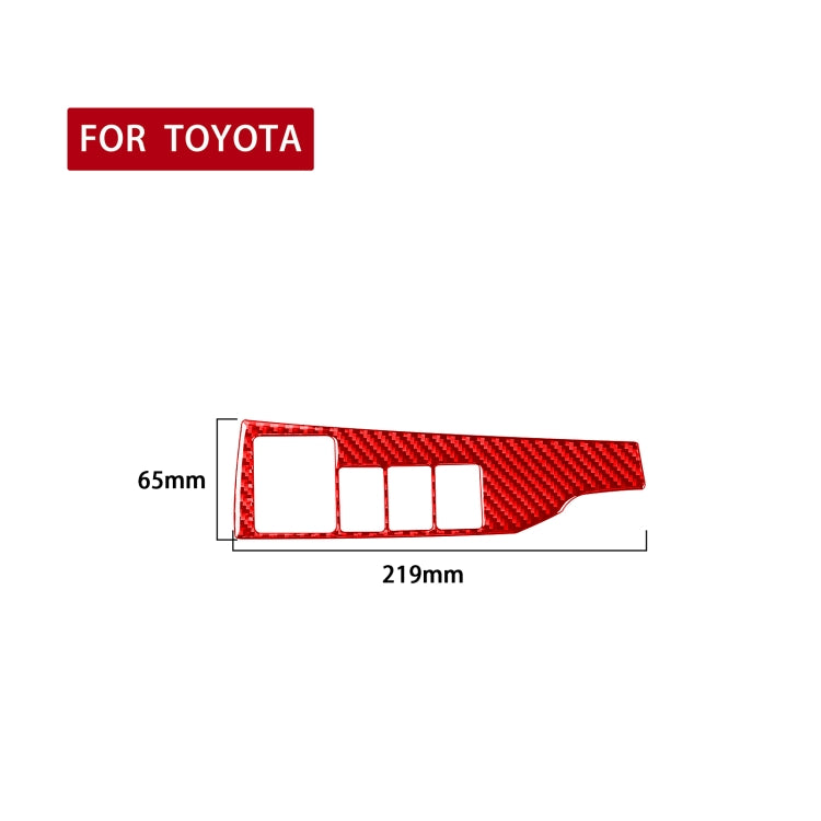 Carbon Fiber Car Headlight Switch Decorative Sticker for Toyota Corolla 2014-2018,Left Drive