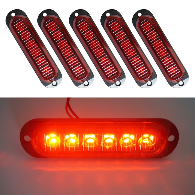 5 PCS MK-093 Car / Truck 6LEDs Side Marker Indicator Lights Bulb Lamp, MK-093(Yellow Light), MK-093(Blue Light), MK-093(Green Light), MK-093(Red Light), MK-093(White Light)