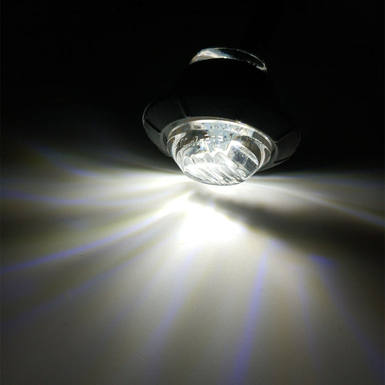 10 PCS MK-118 3/4 inch Metal Frame Car / Truck 3LEDs Side Marker Indicator Lights Bulb Lamp