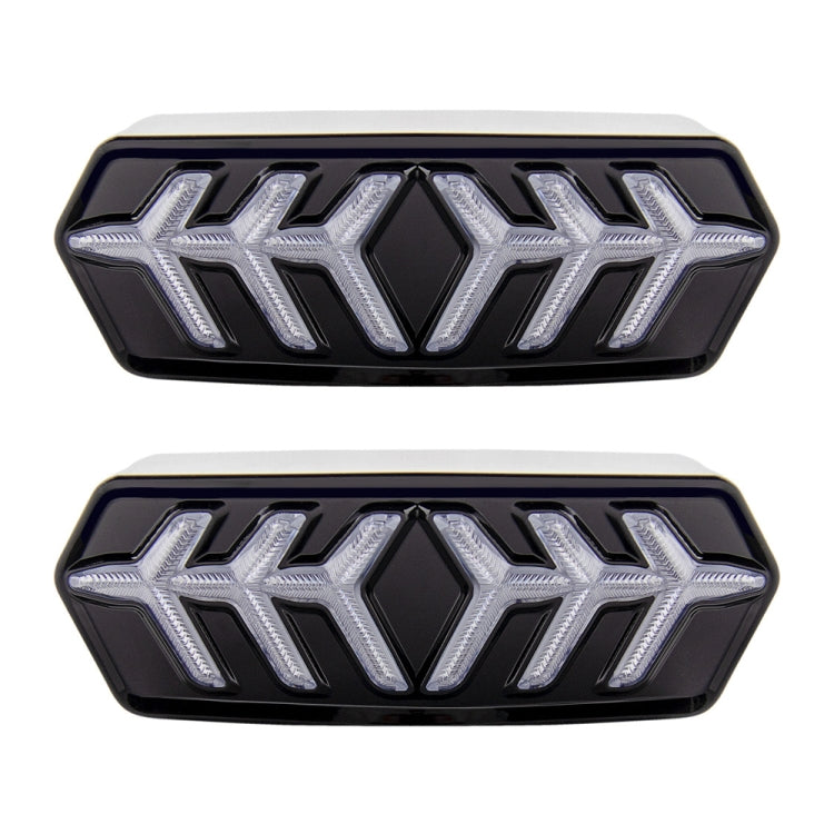 2 PCS KC670 Motorcycle Integrated Flashing Turn Signal Brake Tail Light for Honda MSX125 CBR650F CTX700