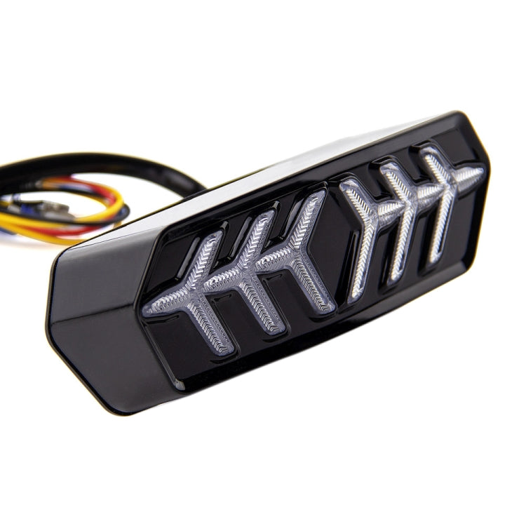 2 PCS KC670 Motorcycle Integrated Flashing Turn Signal Brake Tail Light for Honda MSX125 CBR650F CTX700