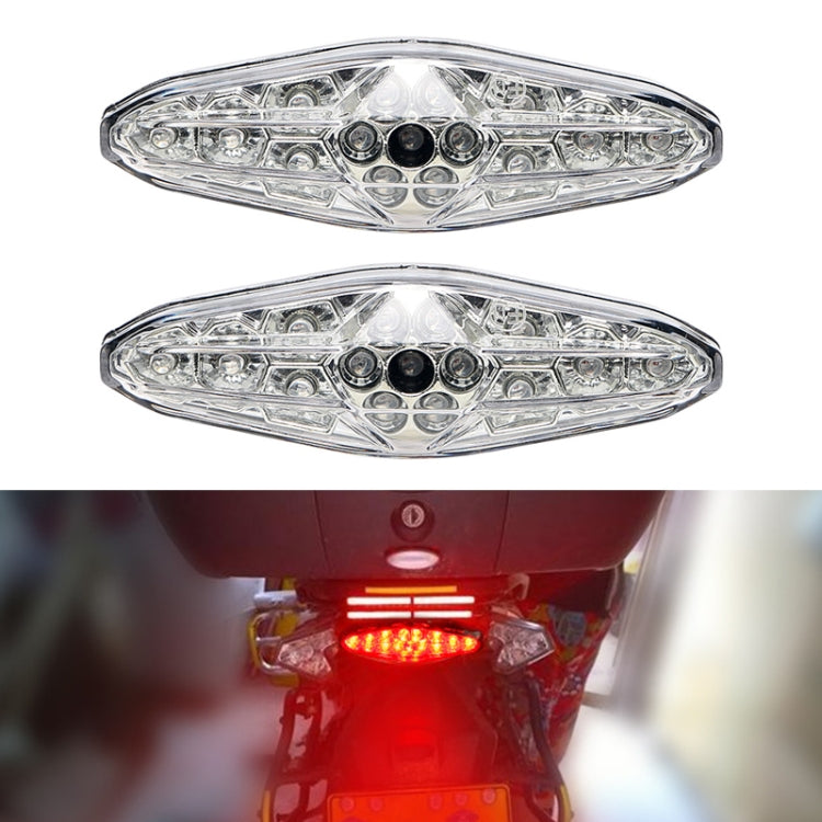 2 PCS KC-WD-NEW-3X Motorcycle LED Brake Light Running Lamp