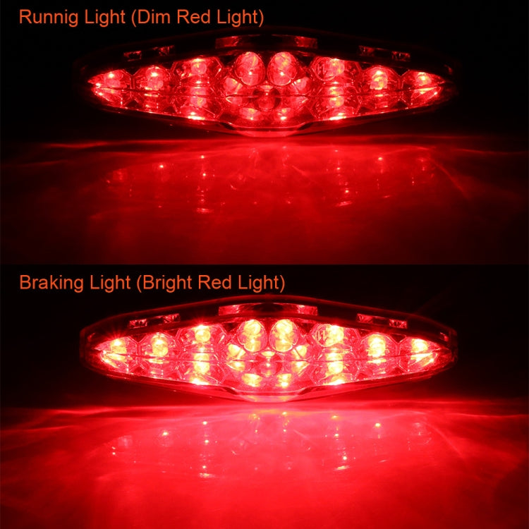2 PCS KC-WD-NEW-3X Motorcycle LED Brake Light Running Lamp