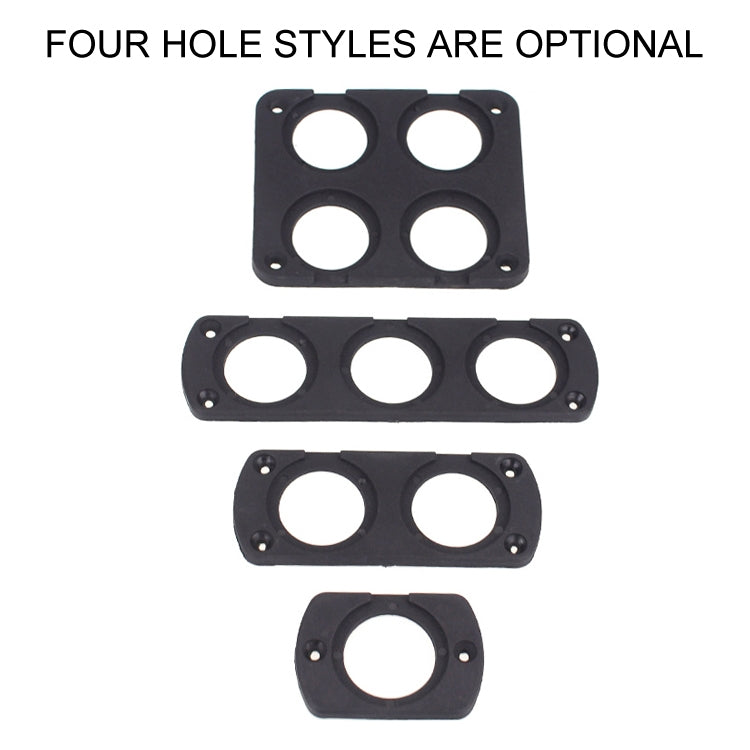 5 PCS 1 Hole Car Modified USB Charging Voltmeter Cigarette Lighter Panel