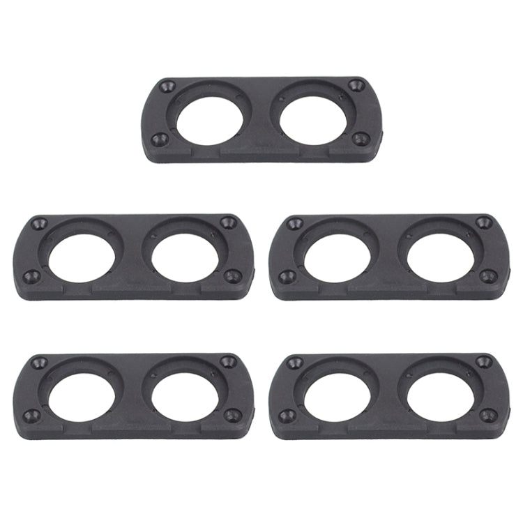 5 PCS 2-Hole Car Modified USB Charging Voltmeter Cigarette Lighter Panel