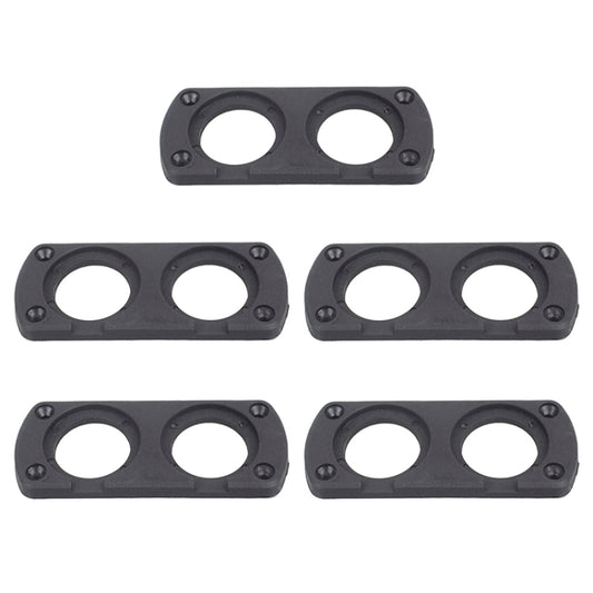 5 PCS 2-Hole Car Modified USB Charging Voltmeter Cigarette Lighter Panel