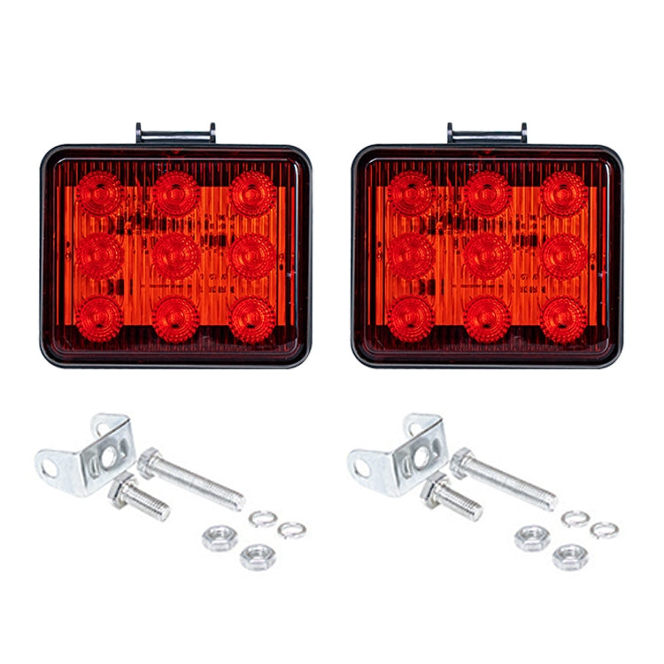 2 PCS ZS-7013 3 inch 9LEDs Strobe Waterproof Car / Truck Warning Light