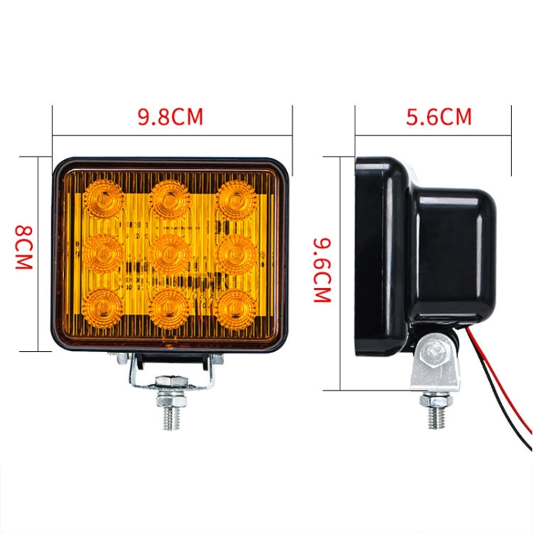 2 PCS ZS-7013 3 inch 9LEDs Strobe Waterproof Car / Truck Warning Light