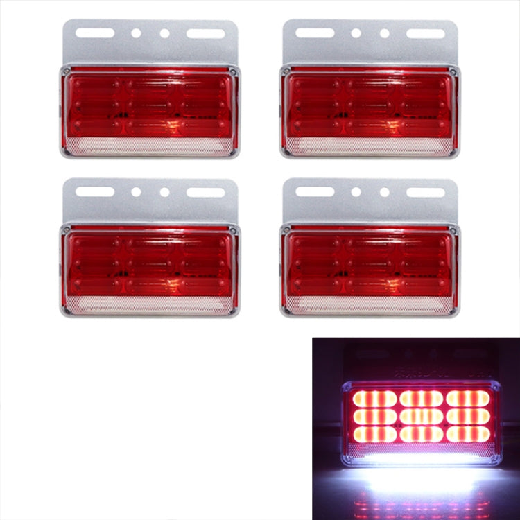 4 PCS ZS-9001 DC24V 9D Waterproof Car / Truck Side Marker Indicator Lights Bulb Lamp