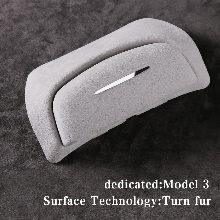 Car Suede Wrap Version Sunglasses Storage Box for Tesla Model 3 2019-2023