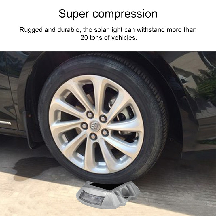 Solar Horseshoe Road Stud Light Car Guidance Light Road Deceleration Light, Constantly Bright Version