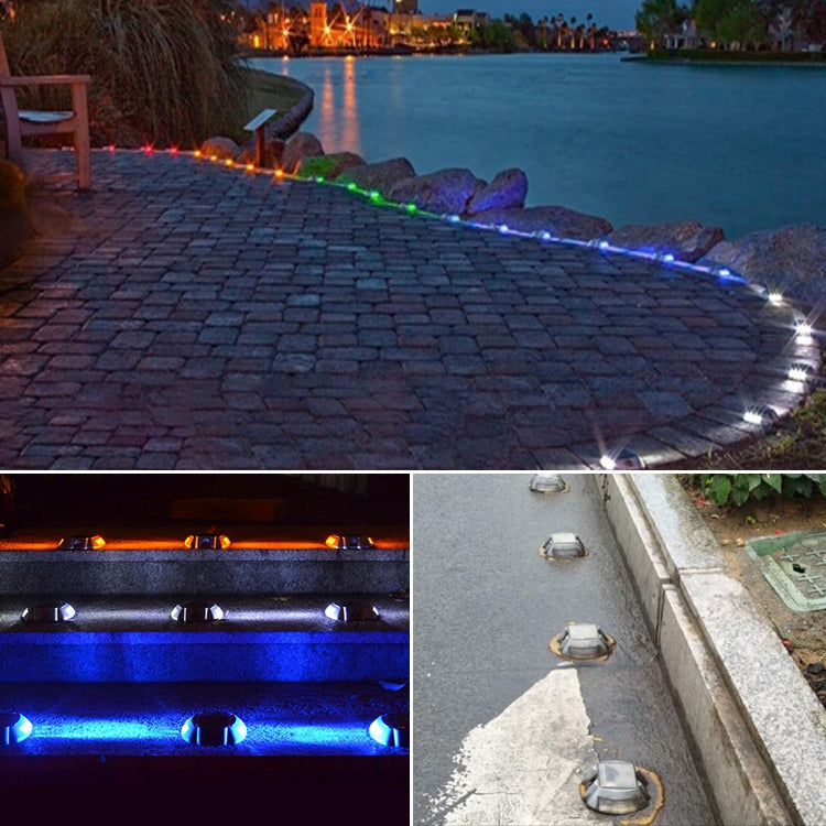 Solar Horseshoe Road Stud Light Car Guidance Light Road Deceleration Light, Flashing Bright Version