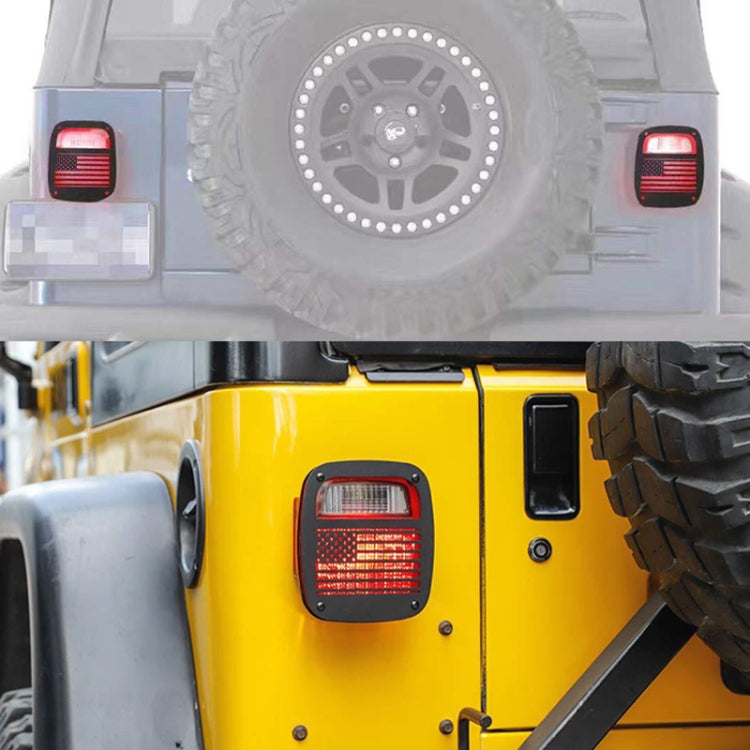 P-018 Car Tail Light Trim Taillight Cover for Jeep Wrangler TJ 1997-2006