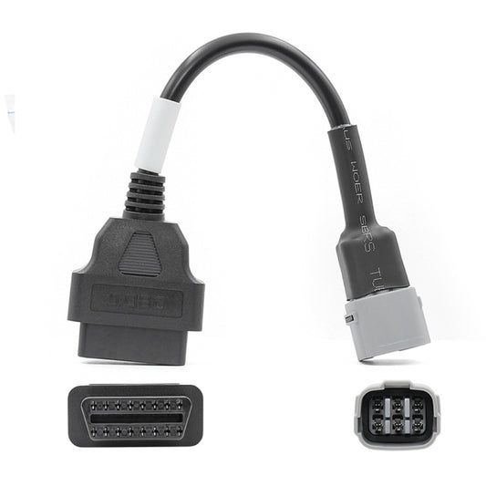 Motorcycle OBD 16PIN Female to 6PIN Connector Cable for Suzuki