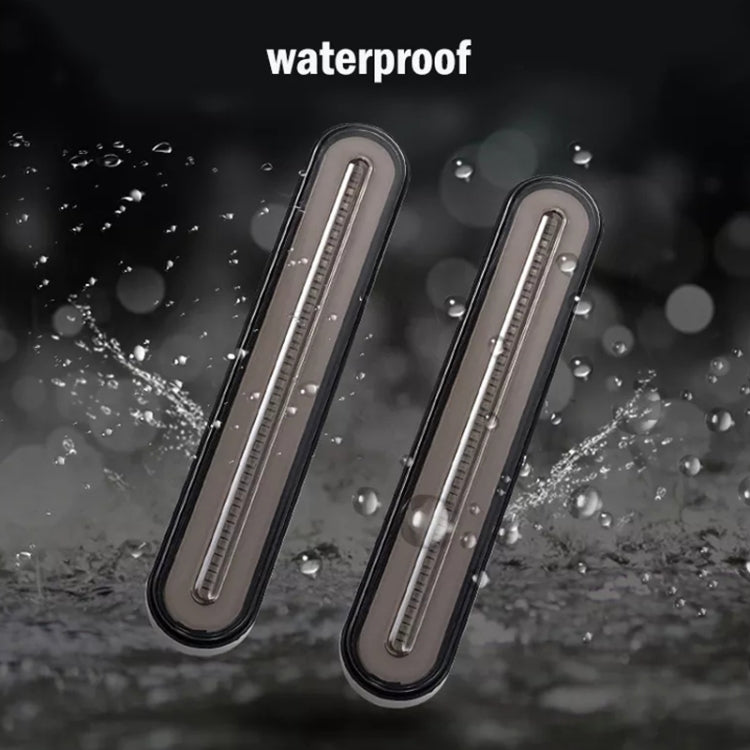 2 PCS Heavy-duty Truck Trailer 100LED Light Guide Two-color Brake Light