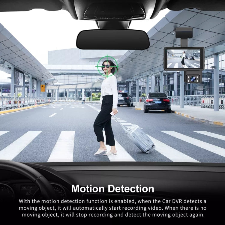 Front and Rear Dual Camera HD InfraredNight Vision Car Dash Cam Driving Recorder