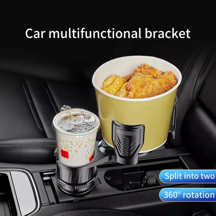 Car Multifunctional Retractable Rotating Water Cup Holder with Compass