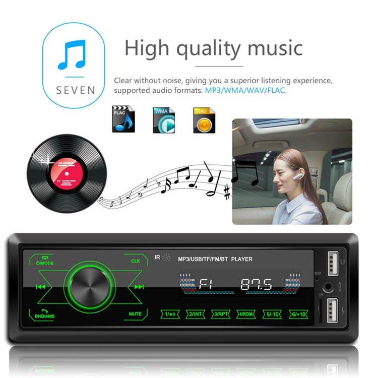 M10 12V Car Radio Receiver MP3 Player, Support Bluetooth Hand-free Calling / FM / USB / SD Card