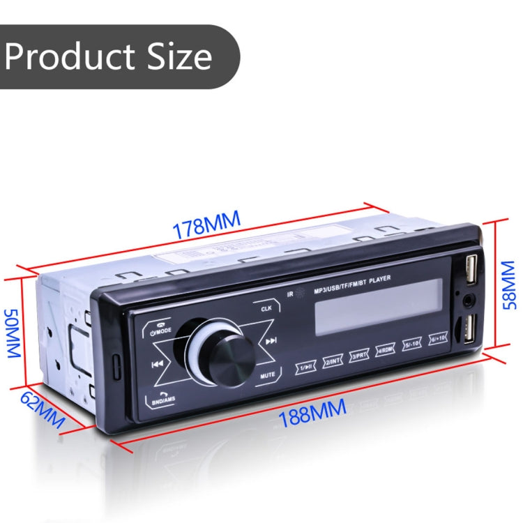 M10 12V Car Radio Receiver MP3 Player, Support Bluetooth Hand-free Calling / FM / USB / SD Card