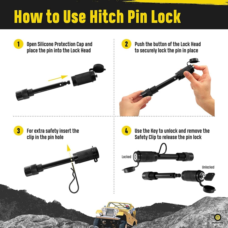 Trailer Hitch Lock Pin Set