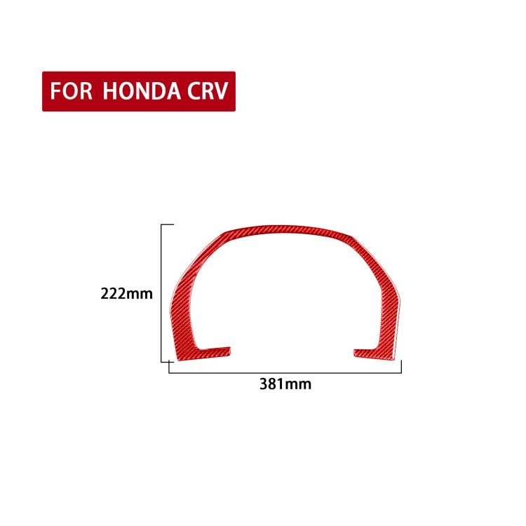 For Honda CRV 2007-2011 Carbon Fiber Car Dashboard Frame Decorative Sticker,Left and Right Drive Universal