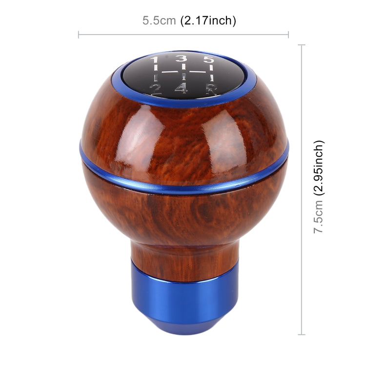 Universal Car Wood Texture Metal Gear Shift Knob