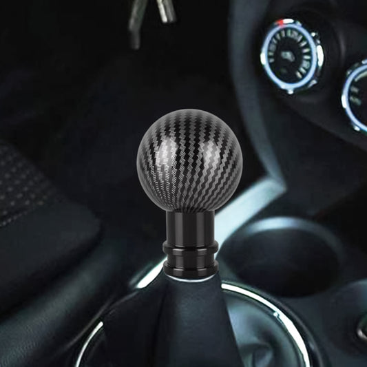 Universal Car Carbon Fiber Texture Metal Gear Shift Knob
