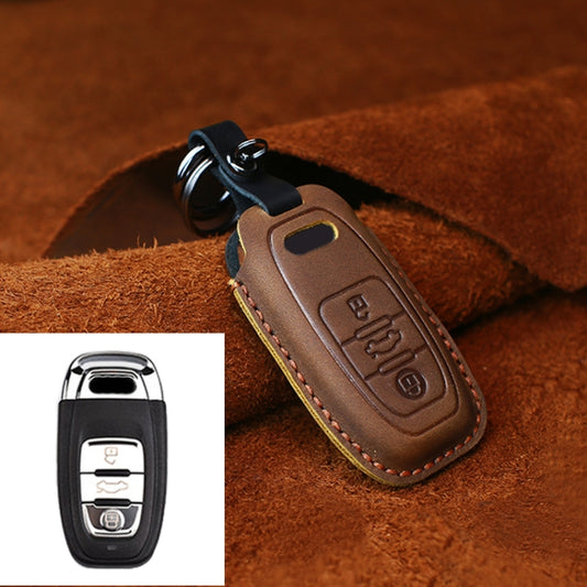 For Audi Series Car Cowhide Leather Key Protective Cover Key Case, B Version 2011-2018, For Audi,B Version, For Audi, B Version