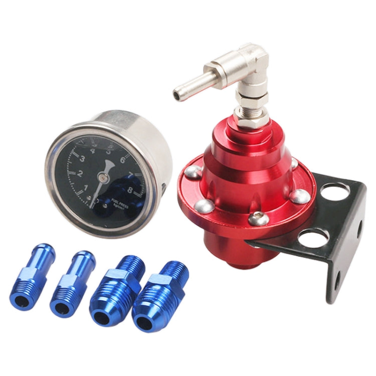 Car Modified Adjustable Fuel Pressure Regulator with Pressure Gauge