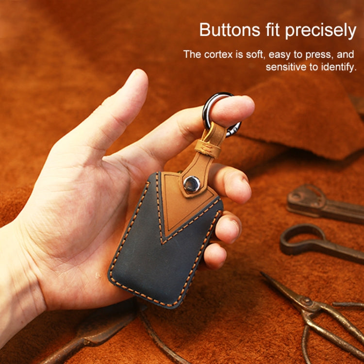 For Mazda New Style Car Cowhide Leather Key Protective Cover Key Case