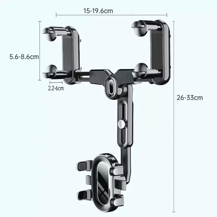 Snap-on Rearview Mirror Car Phone Holder In-Car Navigation Bracket