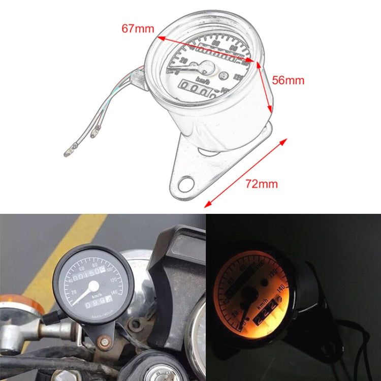 Motorcycle Retro Modified Odometer Speedometer Kilometer