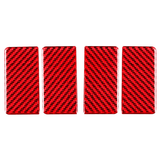 4 PCS Set for Honda CRV 2007-2011 Carbon Fiber Car Inner Armrest Gasket Decorative Sticker,Left and Right Drive Universal