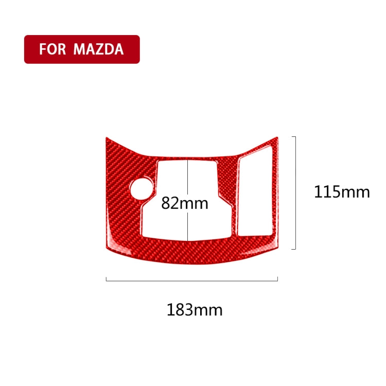 Car Carbon Fiber Handbrake Panel Decorative Sticker for Mazda CX-5 2017-2018, Right Drive
