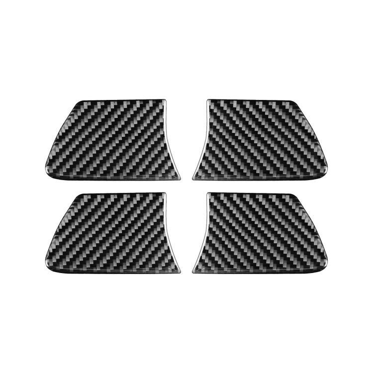Car Carbon Fiber Inside Door Bowl Decorative Sticker for Toyota Highlander 2014-2019, Left Drive