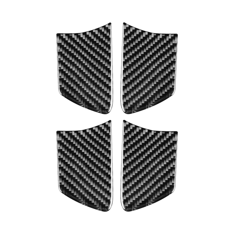 Car Carbon Fiber Inside Door Bowl Decorative Sticker for Toyota Highlander 2014-2019, Left Drive