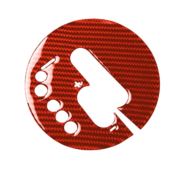 Car Carbon Fiber Automatic Transmission Panel Decorative Sticker for Nissan 370Z / Z34 2009-, Left Drive