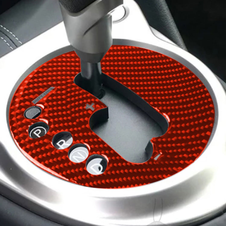 Car Carbon Fiber Automatic Transmission Panel Decorative Sticker for Nissan 370Z / Z34 2009-, Left Drive