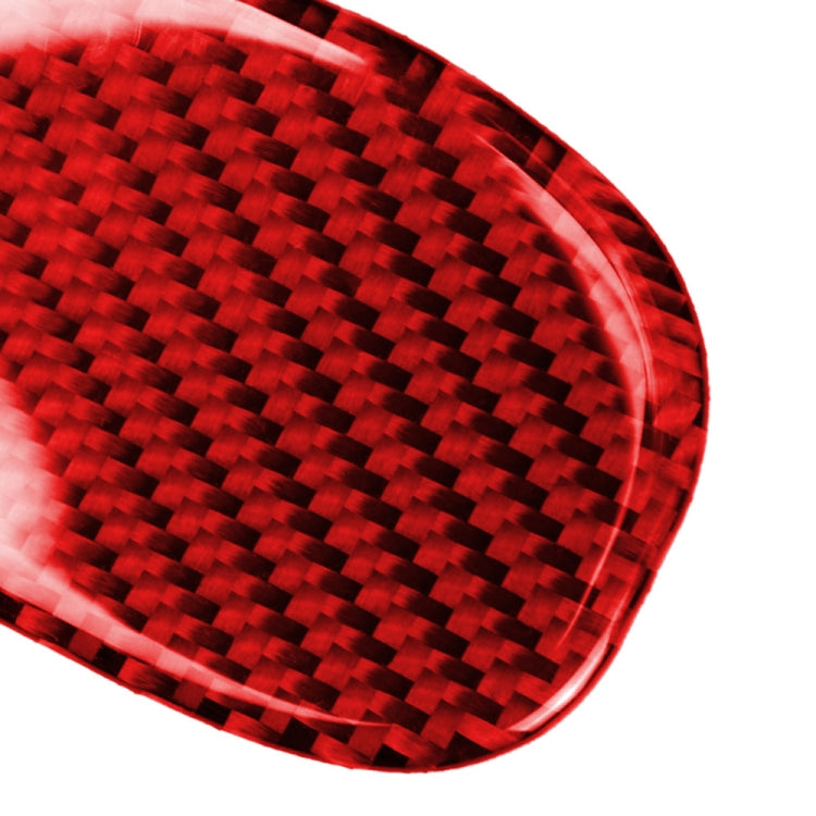 Car Carbon Fiber Seat Back Handle Decorative Sticker for BMW Mini One Cooper F55 F56, Left and Right Drive Universal