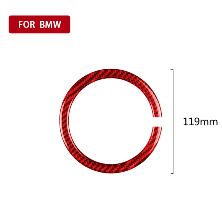 Car Carbon Fiber Steering Wheel Ring Decorative Sticker for BMW Mini R55 R56 Countryman R60 Paceman R61 2007-2013, Left and Right Drive Universal