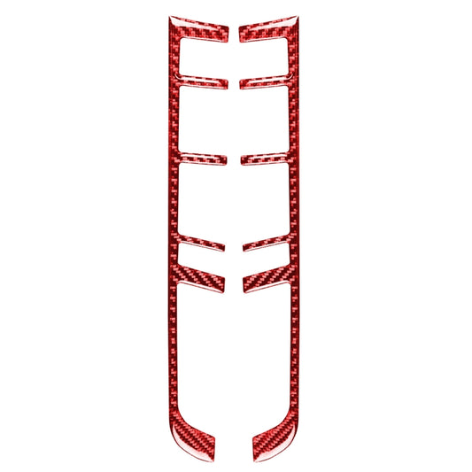 Car Carbon Fiber Gear Button Frame Decorative Sticker for Porsche Macan 2014-2021, Left and Right Drive Universal