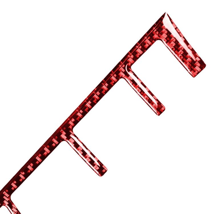 Car Carbon Fiber Gear Button Frame Decorative Sticker for Porsche Macan 2014-2021, Left and Right Drive Universal