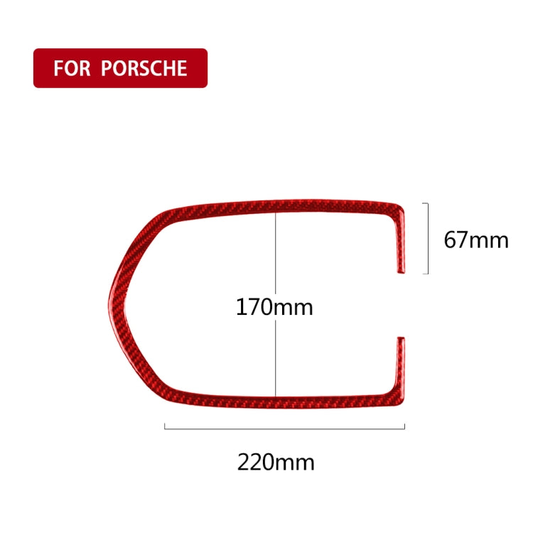 Car Carbon Fiber Dome Light Panel Decorative Sticker for Porsche Macan 2014-2021, Left and Right Drive Universal