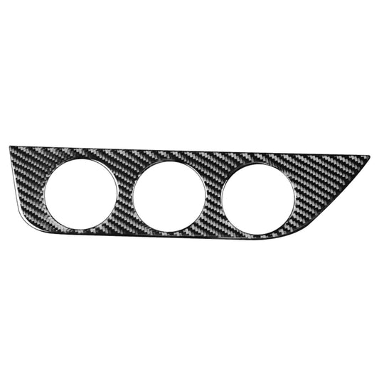 Car Carbon Fiber Air Conditioning Switch Panel Decorative Sticker for Toyota Corolla / Levin 2014-2018, Left Drive