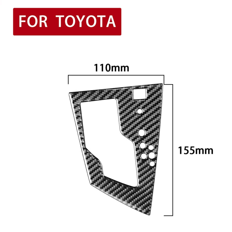 Car Carbon Fiber Gear Panel Decorative Sticker for Toyota Corolla / Levin 2014-2018, Right Drive